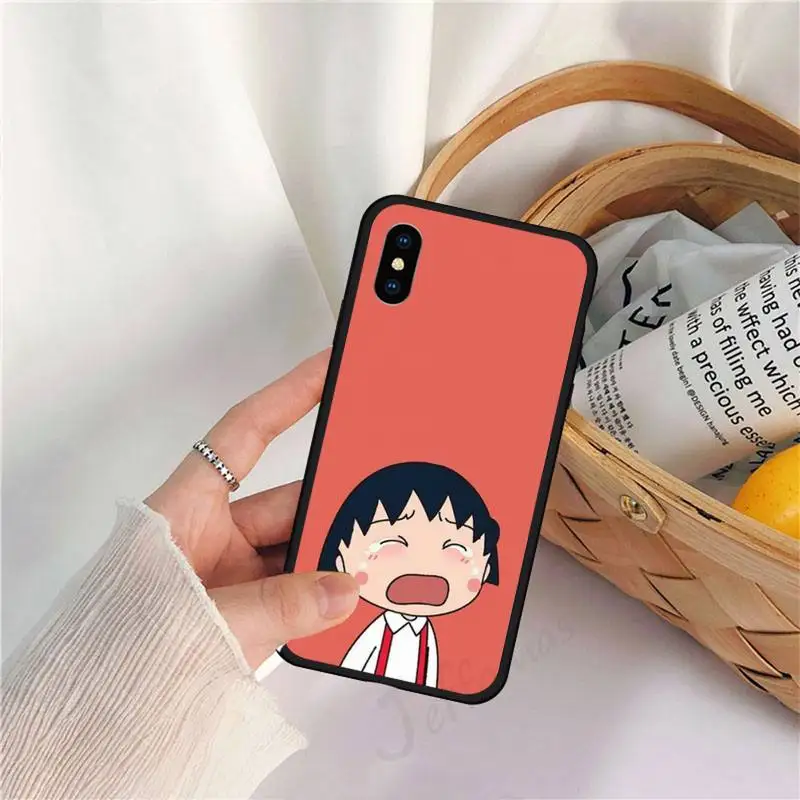 

Chibi Maruko anime cute girl luxury brand cover Phone Case for iPhone 11 12 pro XS MAX 8 7 6 6S Plus X 5S SE 2020 XR