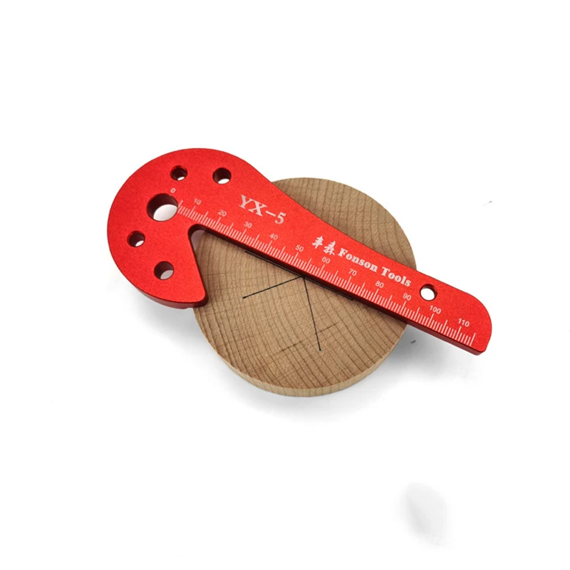 

Woodworking Center Finder Aluminum Square Center Scriber 45/90 Degree Right Angle Line Gauge Carpenter Ruler Measuring Tools