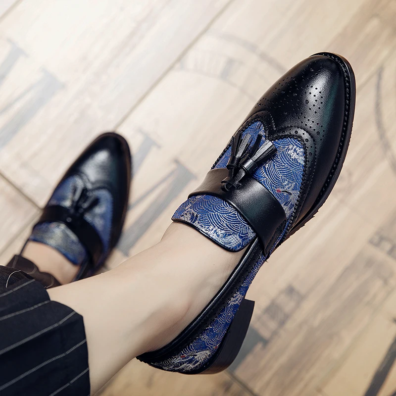 

Hot Sale Party Formal Man Shoes Slip-on Business Brogue Men Shoes Popular Mens Leather Shoes Fashion Dress Shoes For Men