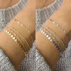 4 шт.компл. 2021 новые богемные Многослойные золотистые Серебристые кружевные браслеты-цепочки для женщин