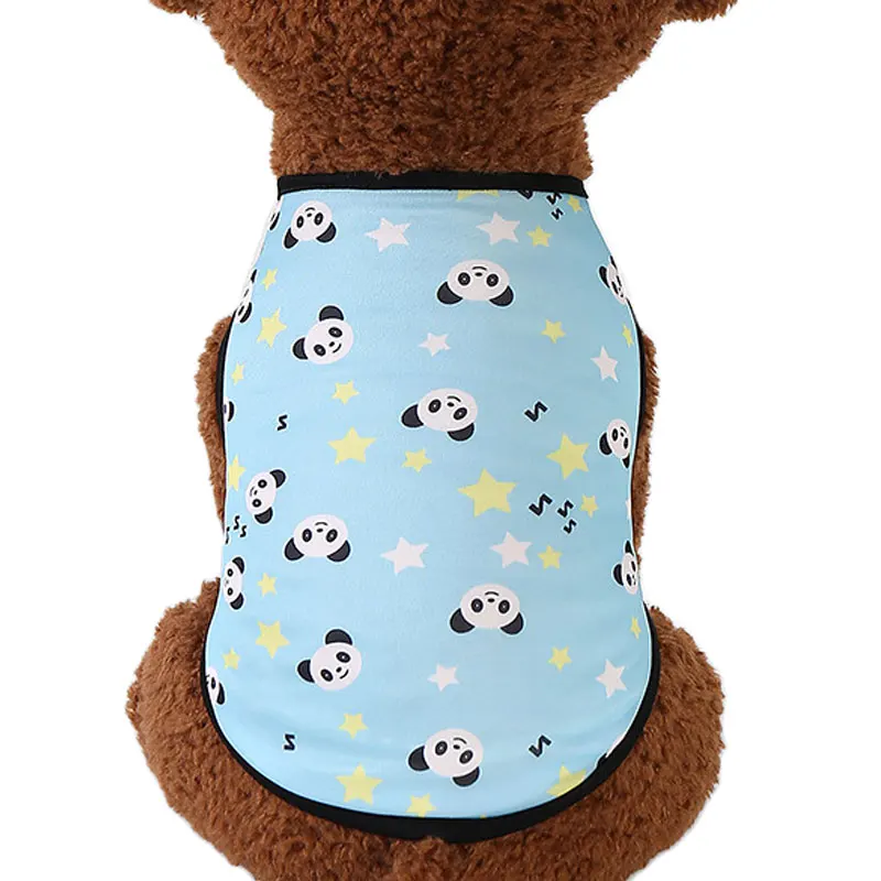 

1Pcs Dog Clothes Cute Printed summer Pets tshirt Puppy Dog Clothes Pet Cat Vest Cotton T Shirt Pug Apparel Costumes Pets Clothes