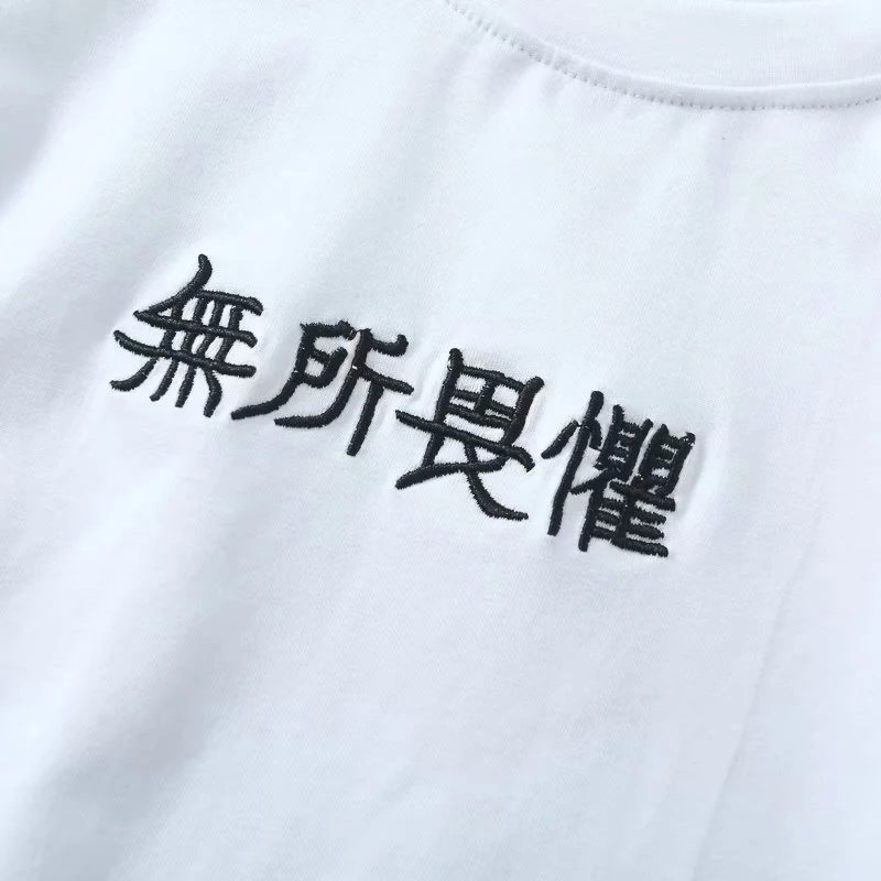 Женская футболка с круглым вырезом GOPLUS черно-белая коротким рукавом летняя