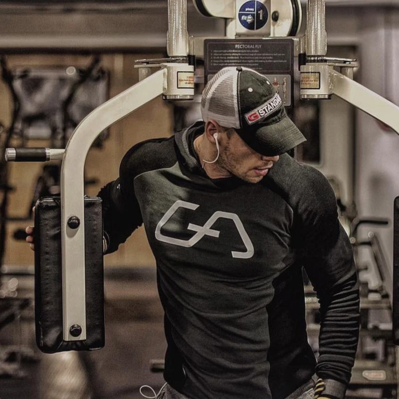 Мужская одежда 2020 дышащая мужская куртка для бега с капюшоном спортзала осеннее