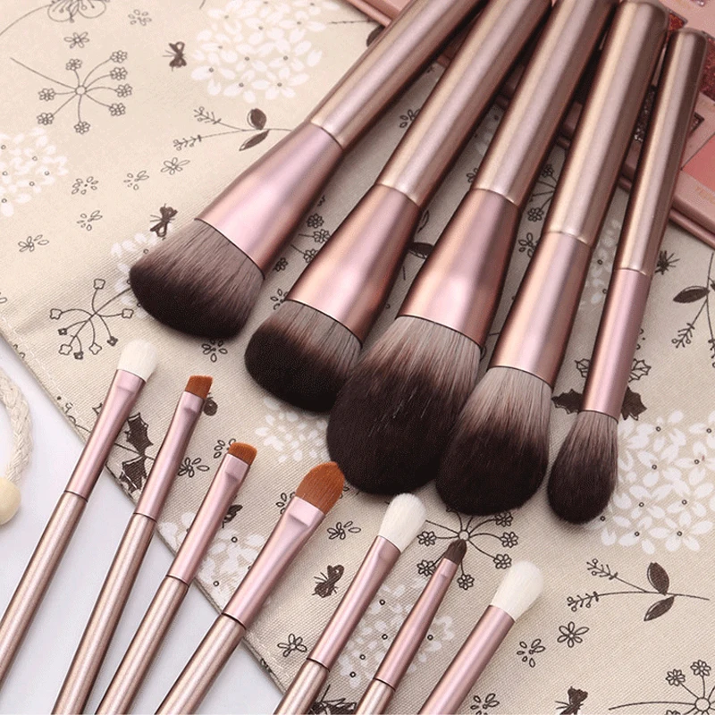 Doxa 12 шт профессиональный макияж глаз кисти набор деревянной ручкой тени для век