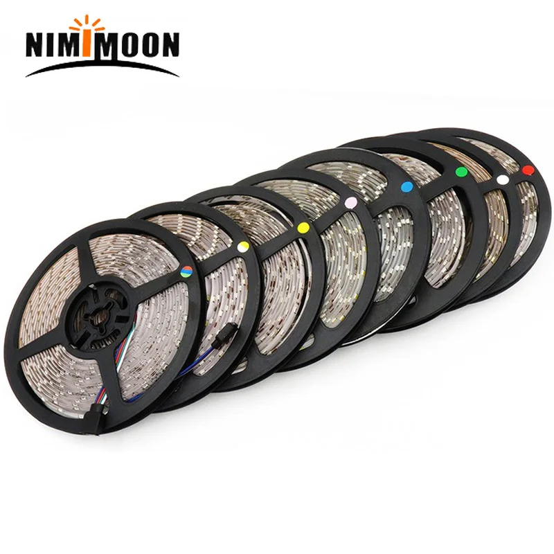 5m Светодиодные ленты белый/теплый белый/RGB светильник 3528 SMD гибкая светодиодная