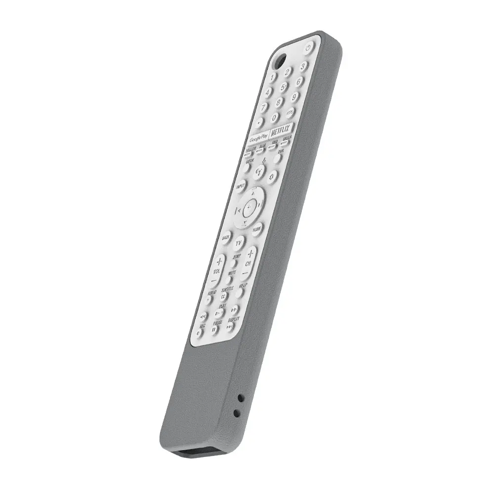Силиконовый чехол с пультом дистанционного управления для sony RMF-TX600U TX600E RMF TX500E Smart tv противоударный защитный чехол с петлей SIKAI - Цвет: gray white