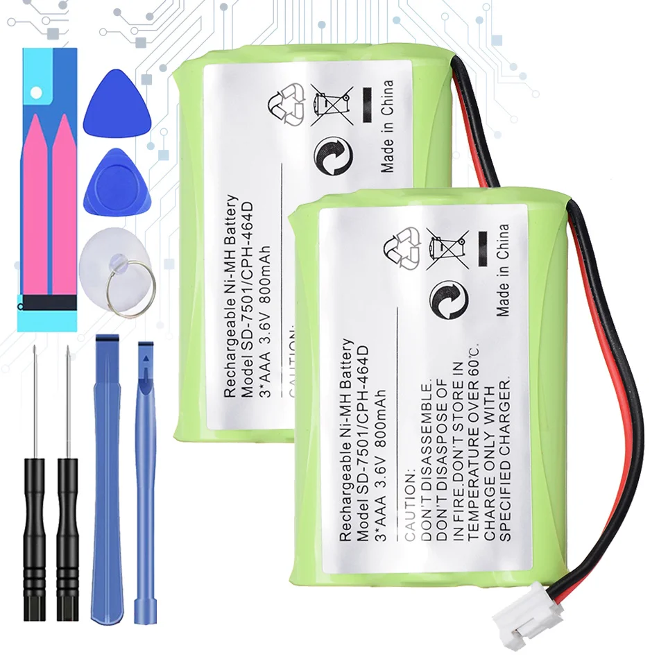 

Replacement Battery for Motorola SD-7501 V-Tech 89-1323-00-00 AT & T Lucent 27910 800mAh