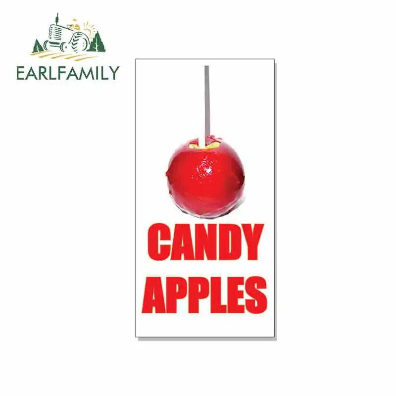 EARLFAMILY 13 см x 6 7 для конфет яблоки еда ярмарка Ресторан Смешные виниловые наклейки