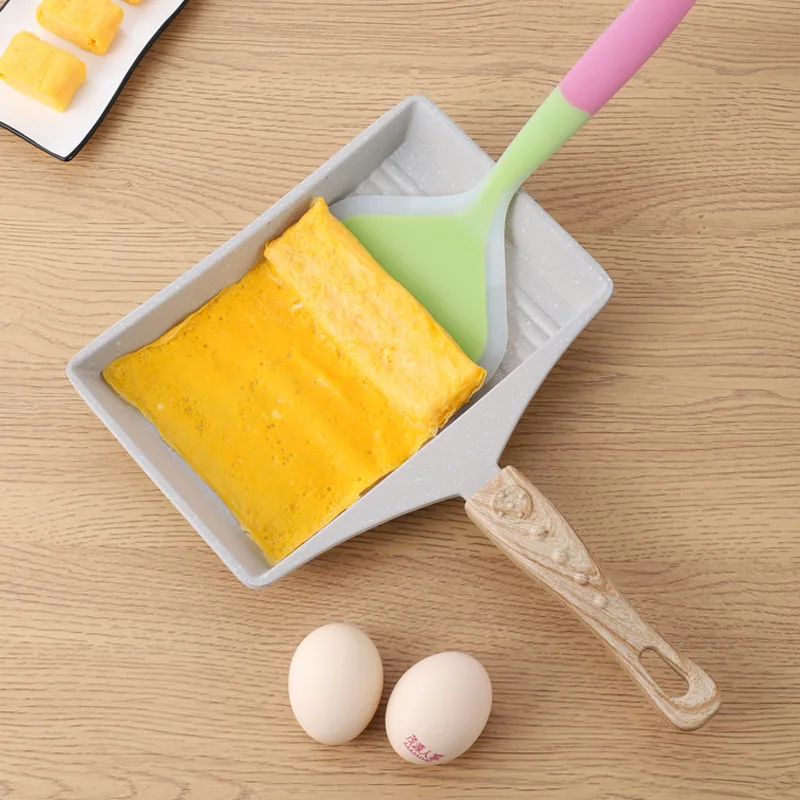 

Tamagoyaki Japanese Omelette Egg Pan Nonstick Retangle Frying Pan with Anti Scalding Handle Pancake Maker Pot Kitchen Cookware