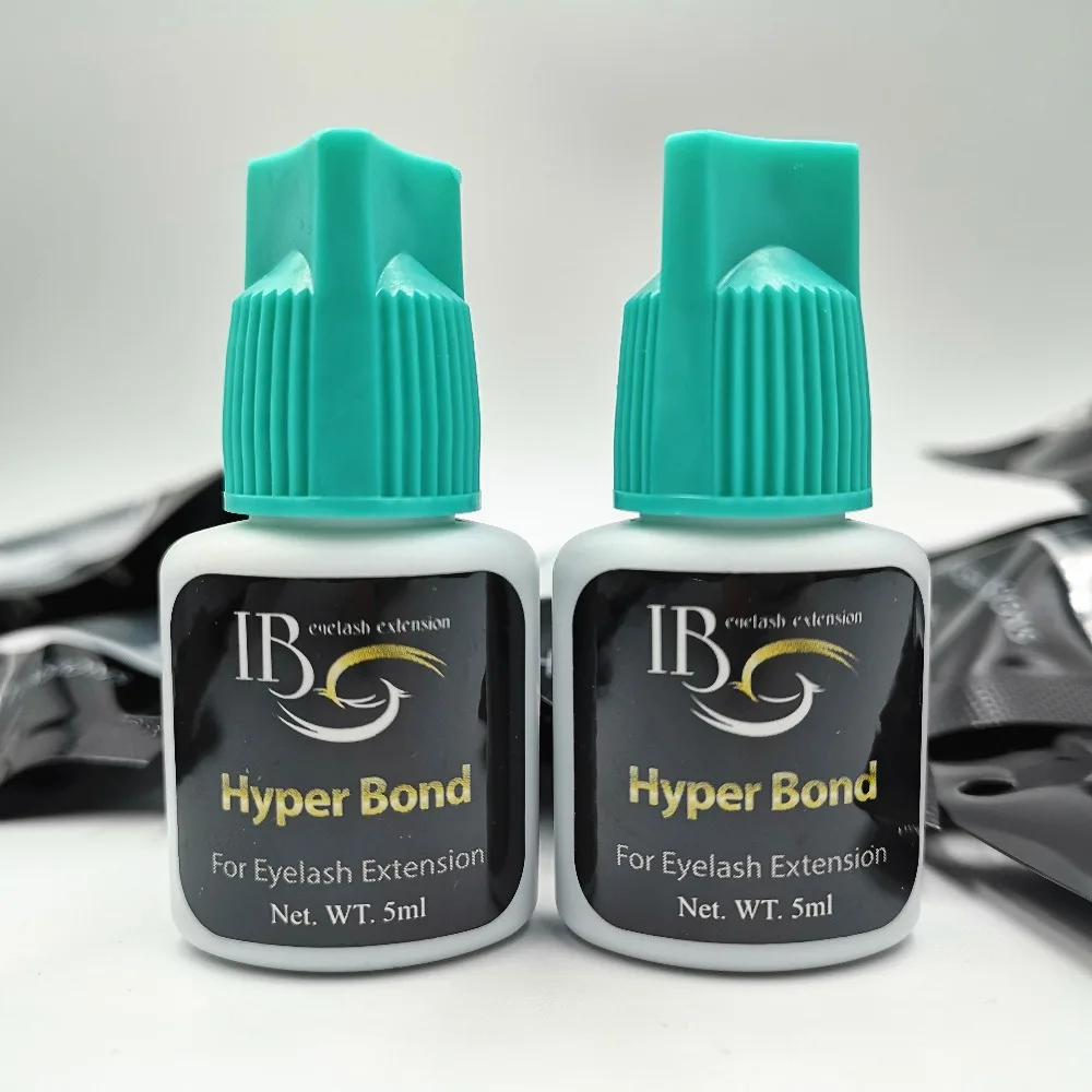 2 бутылки Корея IB ibeauty Hyper Bond 0,5 s клей быстрое высыхание клей для ресниц синяя кепка циан 5 мл