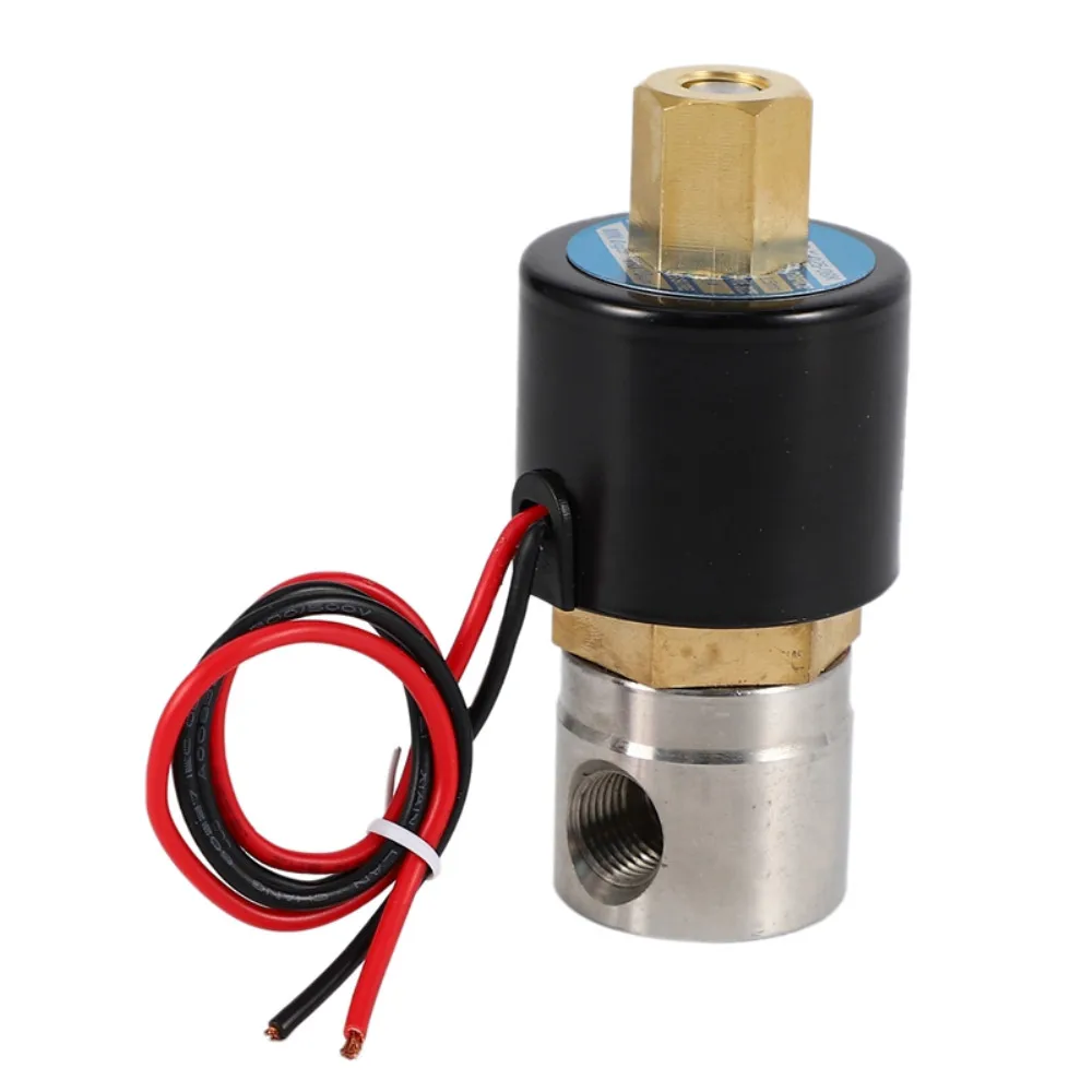 1 шт. 1/4 &quotDN08 BSP AC220V DC12V DC24V нержавеющая сталь 304 нормально открытый Электрический