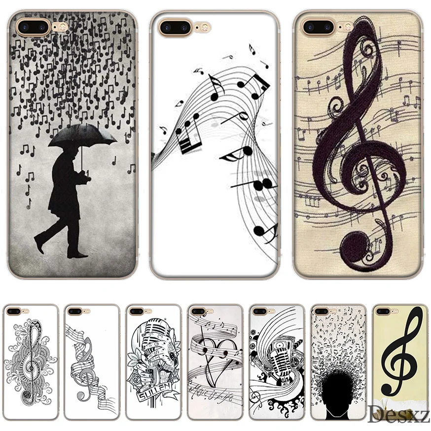 Чехол для телефона Обложка с музыкальными нотами iPhone 6 6s 7 8 11 Pro X XS XR Max 5 5s Se TPU |