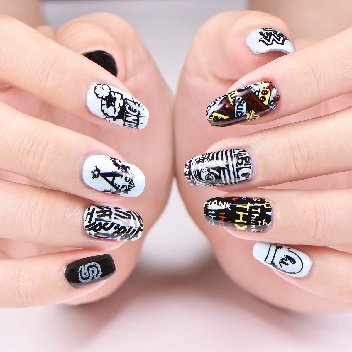 BEAUTYBIGBANG 6*12 см пластины для штамповки ногтей прямоугольные буквы дизайн алфавита