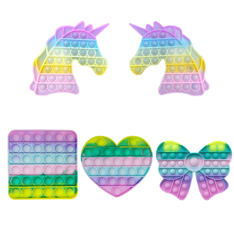 Juguetes sensoriales de burbujas para aliviar el estr&eacute;s, juguetes de silicona para aliviar la presi&oacute;n, Stres kabartma stres oyuncaklarri, env&iacute;o directo-1