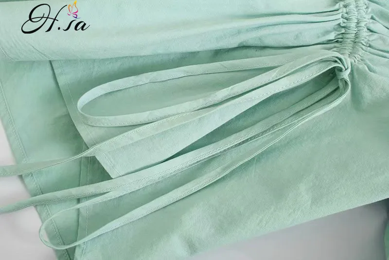 

Blouses Women Summer Casual Blusas Flare Sleeve Elastic Waist Irregular Sky Blue Tunic Tops 2021 Casual Short Sleeve Chic Blusa
