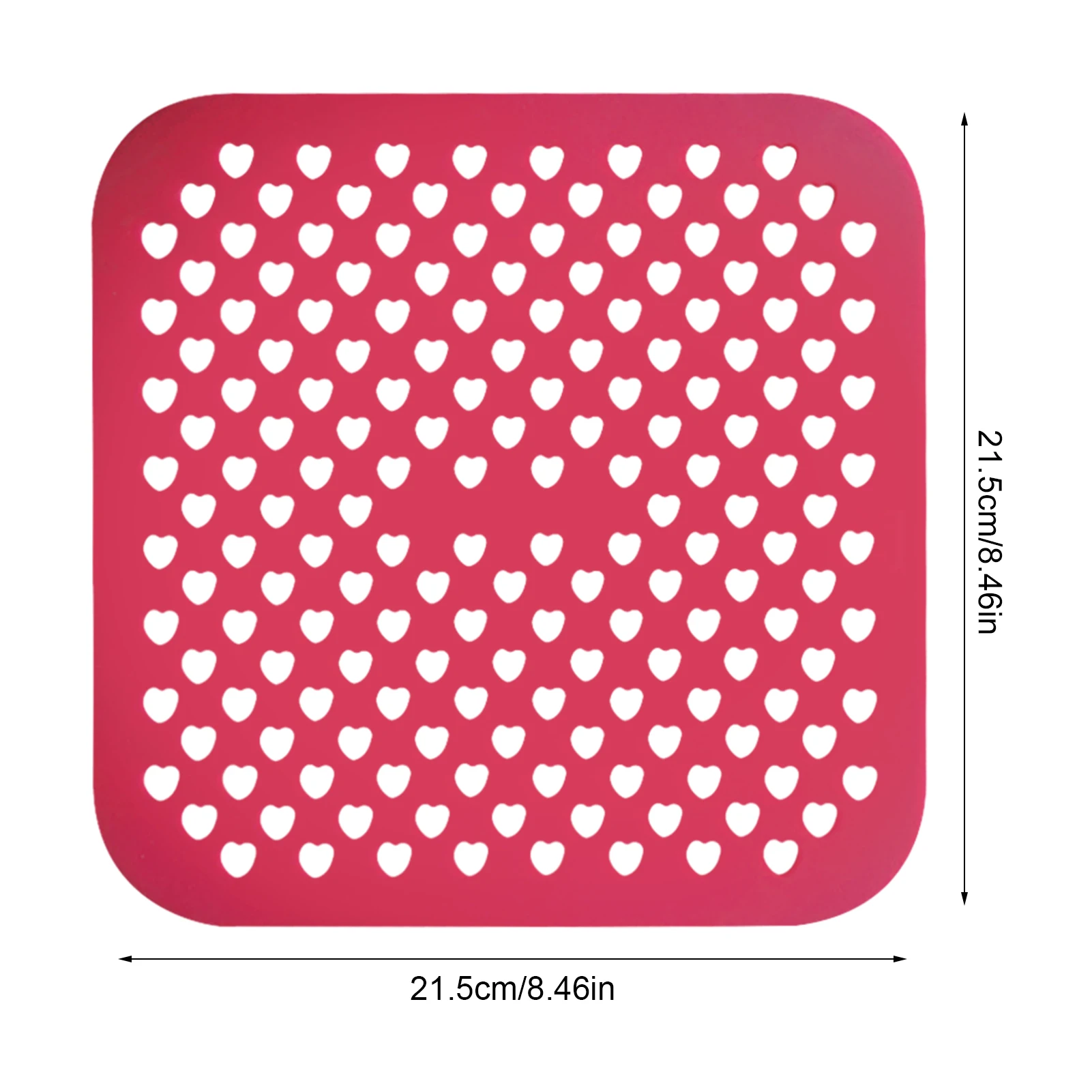 

Air Fryer Liner Silicone Non-Stick Round Air Fryer Mat Food Grade Reusable Anti-slip Steaming Basket Kitchen Cooking Tool 8inch