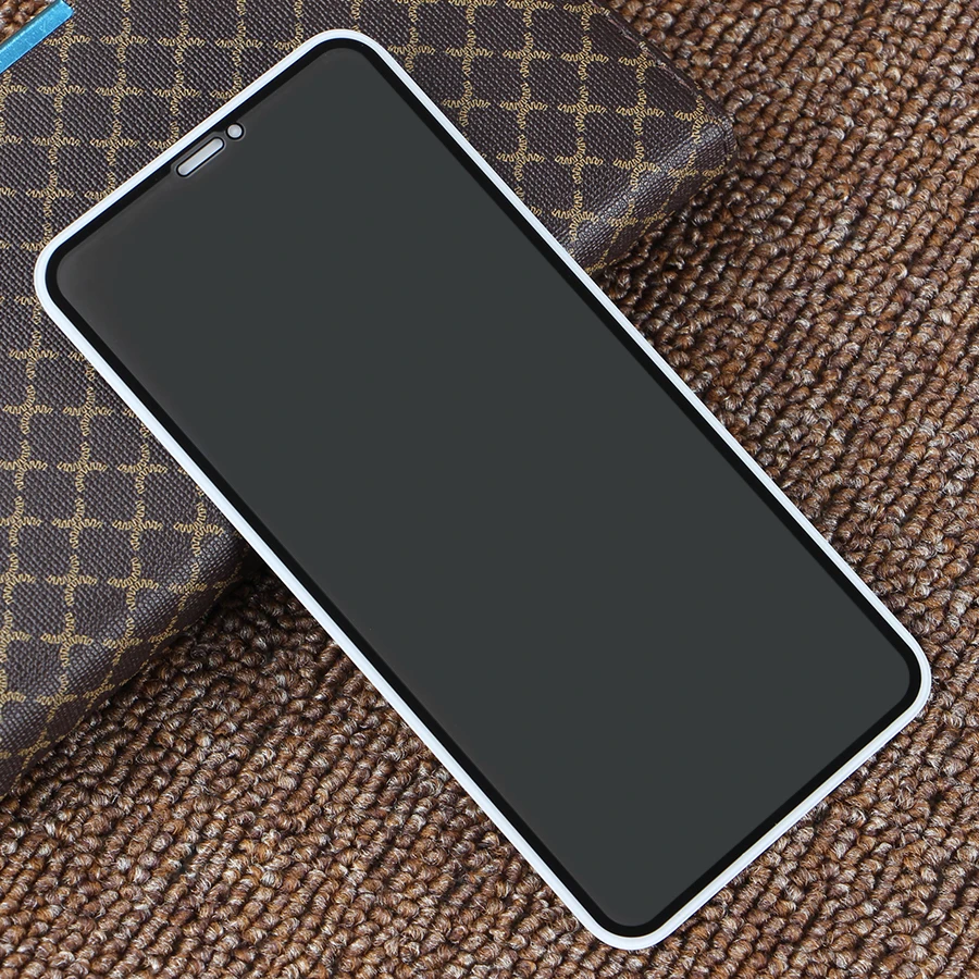 Полный клей анти шпионская пленка закаленное стекло экран протектор для iPhone XR XS