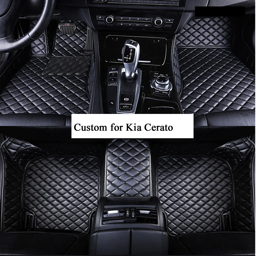 

Автомобильные коврики, черные/бежевые/красные/коричневые, Искусственные кожаные Коврики для Kia Cerato X9 X40