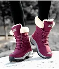 Женские теплые ботинки, теплые ботинки до середины икры, на шнуровке, Зимние удобные сапоги