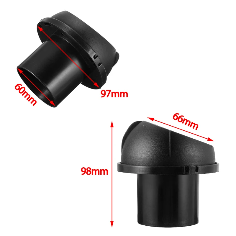 1 шт. 60 мм пластиковый автомобильный теплый воздуховод для вентиляционного