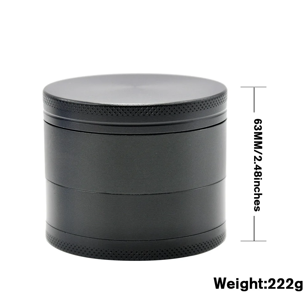 Металлическая шлифовальная машина 63 мм 4-слойная для трав с коробкой хранения