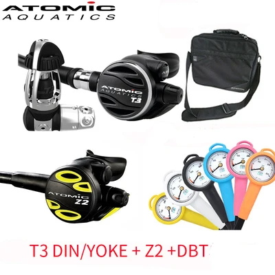 ATOMIC T3 Z2 DBT NiteScuba регулятор для дайвинга для подводной фотографии Atomic T3 первый и второй этап акваланга DIN - Цвет: ATOMIC T3 Z2 DBT