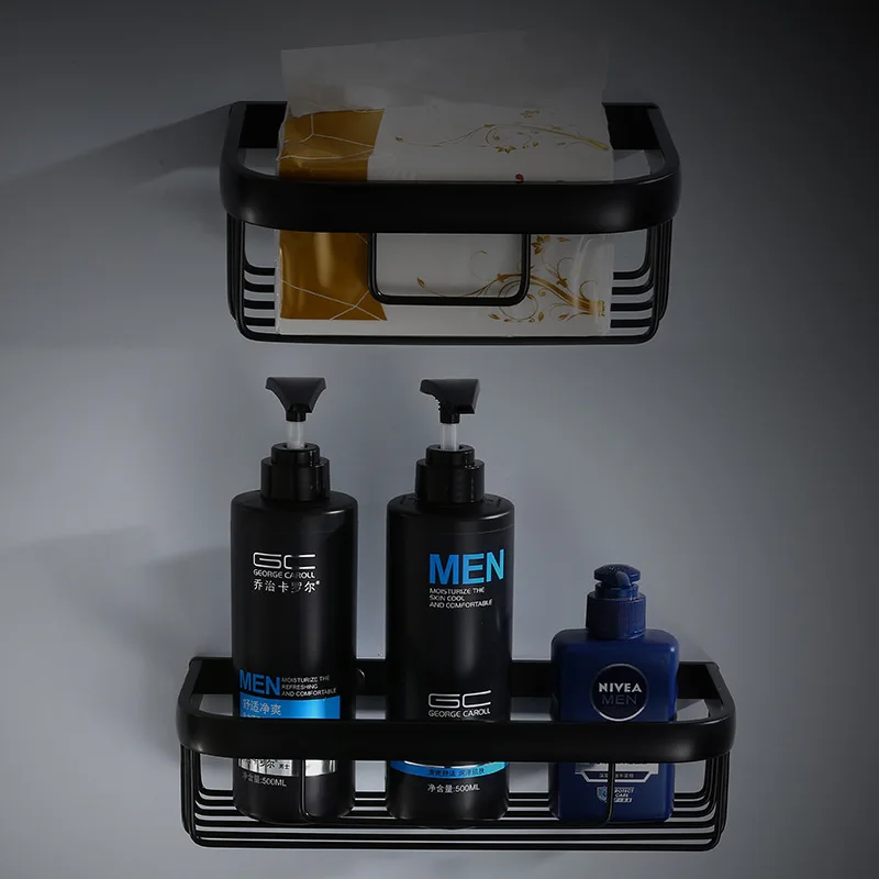 Набор аксессуаров для ванной комнаты 1: держатель бутылки шампуня салфеток полка