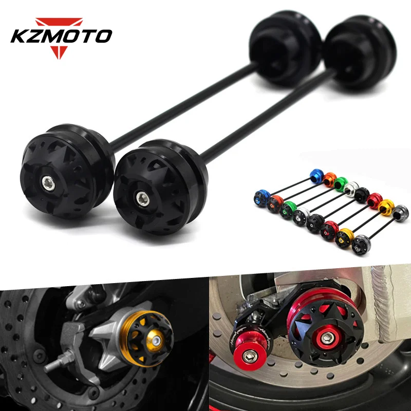 

For SUZUKI GSXR 750 GSXR750 2006 2007 2008 2009 2010 Motorcycl CNC Aluminum Front Rear Axle Sliders Wheel Protection Accessories