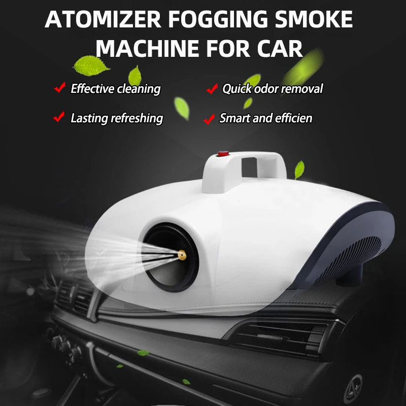 

900W Portable Atomization Sterilizer Smoke Fog Machine Disinfection Spray Remove Peculiar Smell Fog Machine For Car Room Office