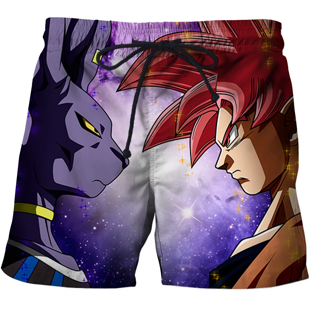 Fashion Anime 3D Print Shorts Men dragon ball pants Goku Casual Loose Board Shorts Summer Beach Breathable Beach shorts s-6xl