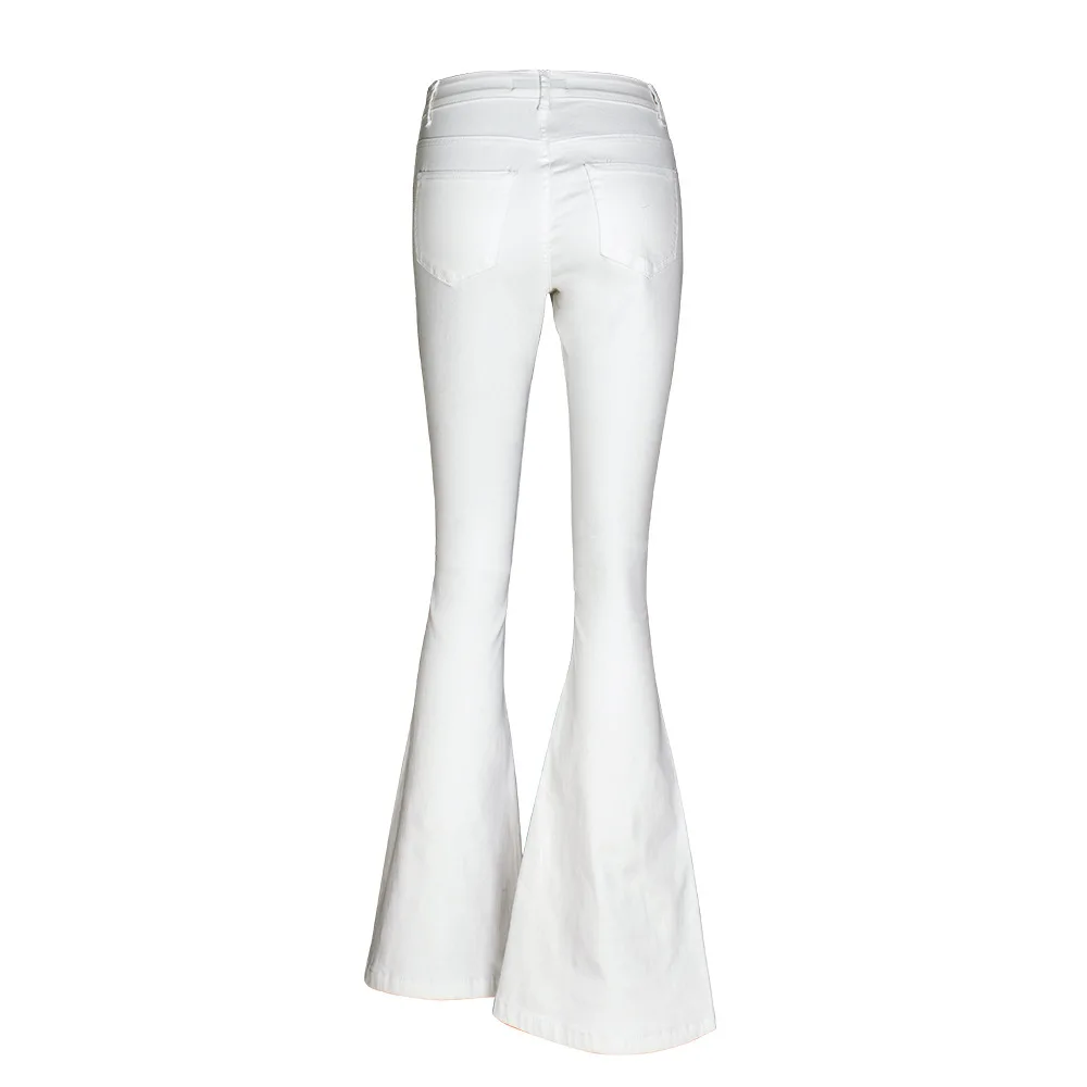 

2020, Spring And Autumn New Women'S Pants Denim Trousers Embroidered Casual Wide Leg Horn Pants