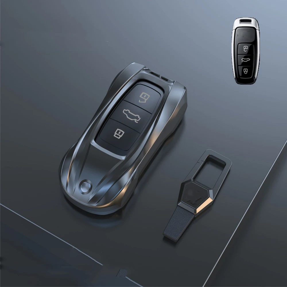 

Zinc Alloy Car Smart Key Fob Case Cover Fob Shell For Audi A1 A3 Q2L Q3 S3 S5 S6 R8 TT TTS Q7 Q5 A6 A4 A4L Q5L A5 A6L A7 A8 Q8