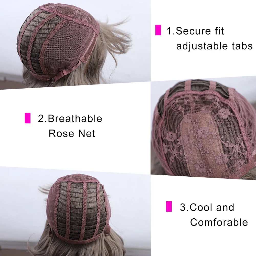 Парик Современная королева 12 дюймов с короткими водными волнами и челкой