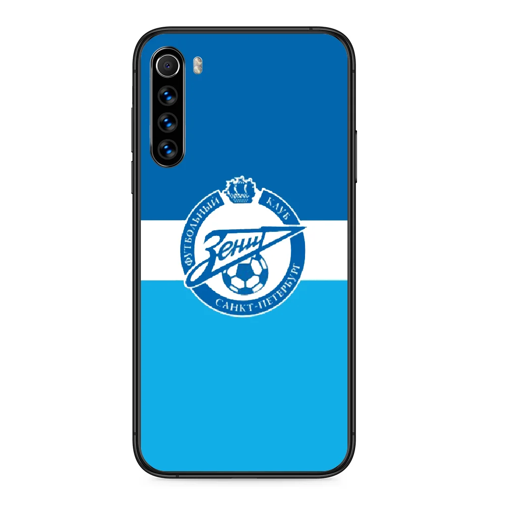 

FC Zenit Soccer Phone case For Xiaomi Redmi Note 7 8 8T 9 9S 4X 7 7A 9A K30 Pro Ultra black coque trend cover pretty