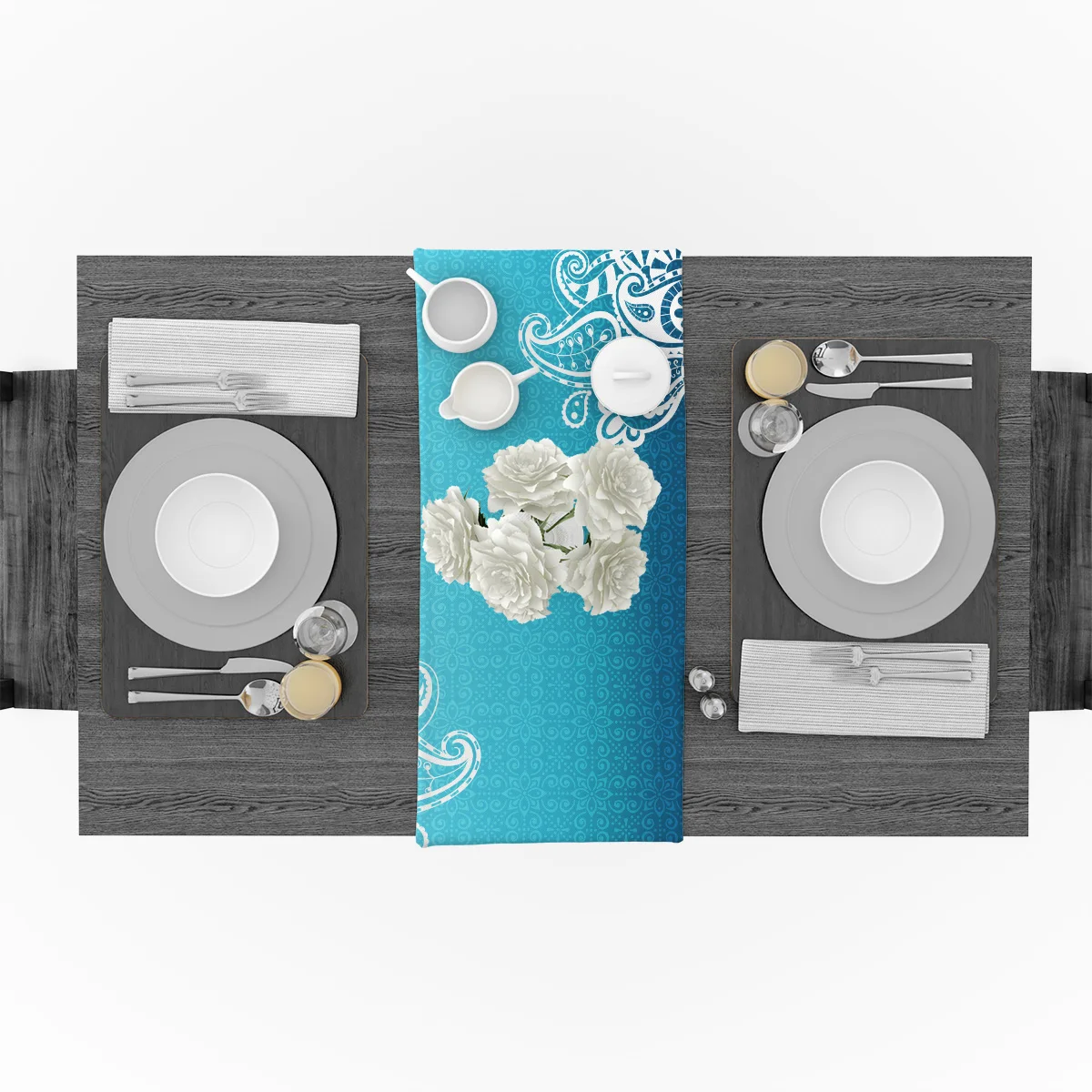 Индийский традиционный узор напечатанный Настольный дорожка рождественские