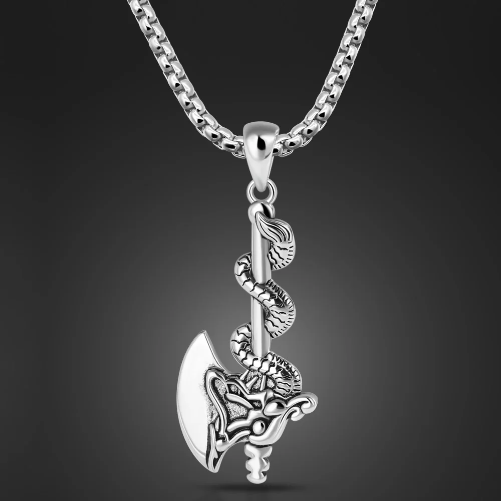 Новинка в винтажном стиле Мужские 100% 925 Серебряный Дракон Ожерелье для мужчин