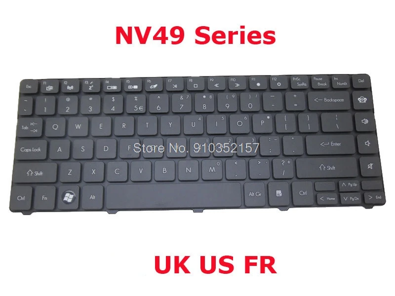 Клавиатура для ACER Gateway NV49 V104630CK2 FR V104630DK2 UK V104630DS3 UI KB.I140G.209 KB.I140G.139 KB.I140G.225|Клавиатуры|