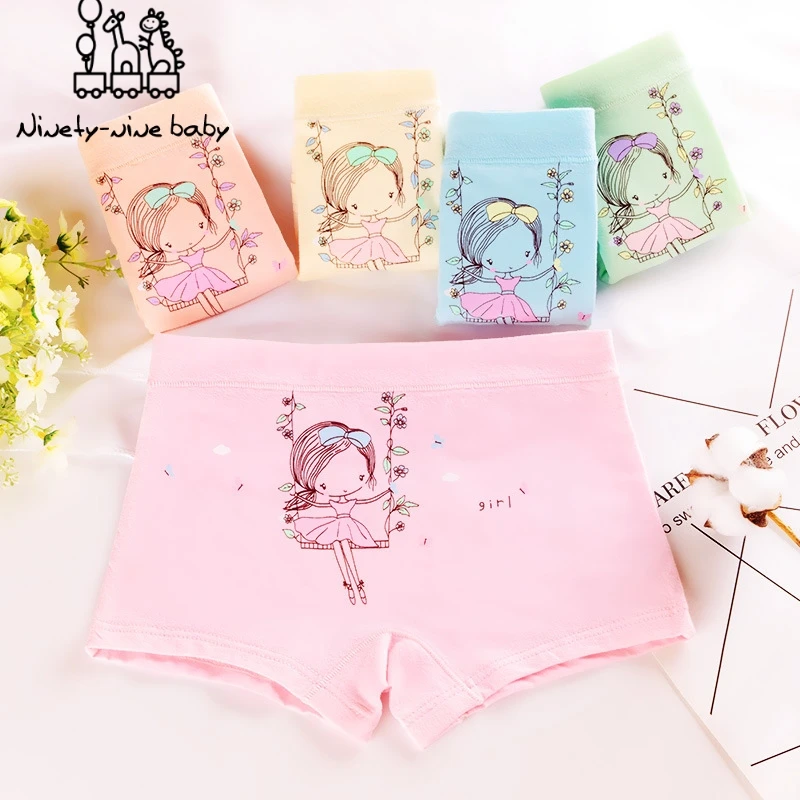 

Children Underpants Girls Cotton Boxer Underwear Adorable Cartoon Printed Briefs for Kids Soft Comfortabale Panties Kid Clothes