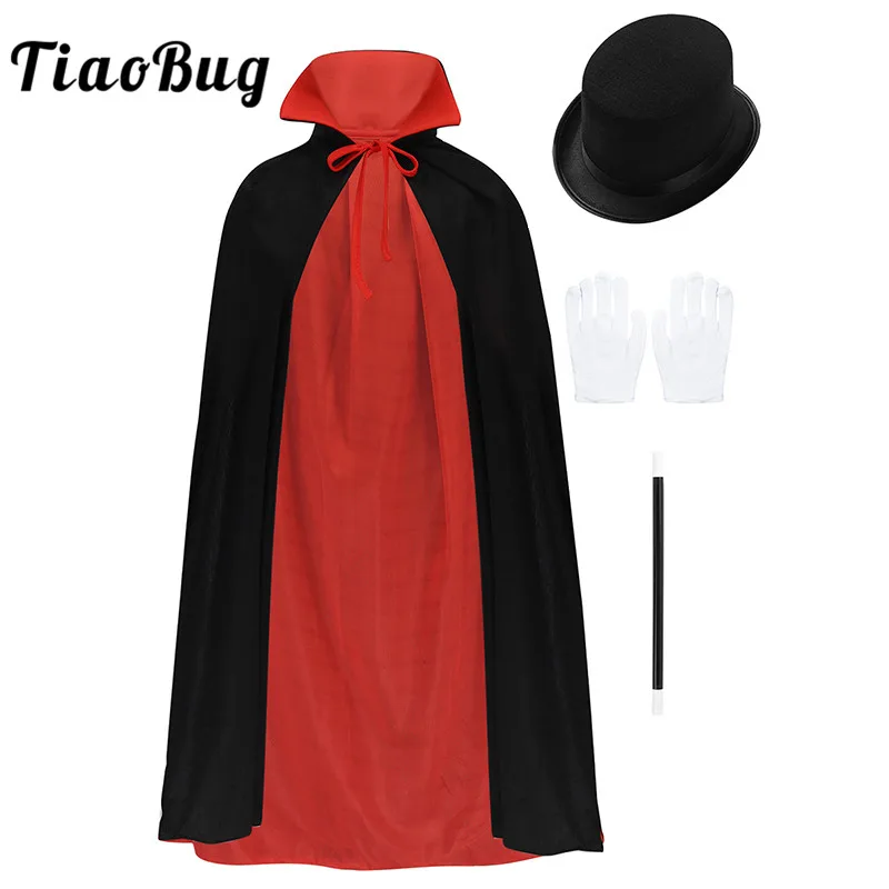 Детский костюм Магика TiaoBug для девочек и мальчиков накидка шапка перчатки