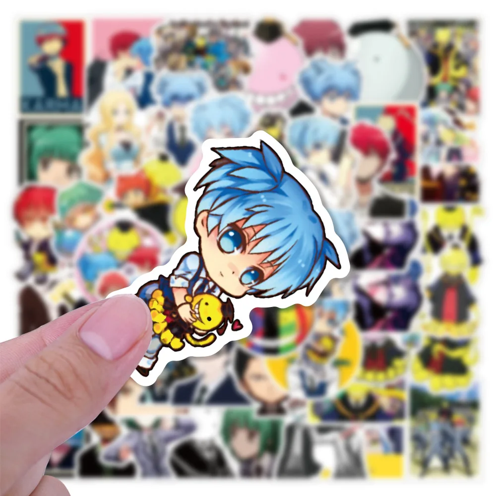 Riman-pegatina de Graffiti para Assassination Classroom, equipaje, port&aacute;til, Scooter, pegatina impermeable, venta al por mayor, 10/30/50 Uds.-1