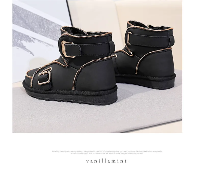 

Bottine Mujer Winter 2021 Fur Boots Women Snow Bootie Girls Retro Casual Botas Damen Chaussure Femme Zapatos Mujer Ankle Shoes