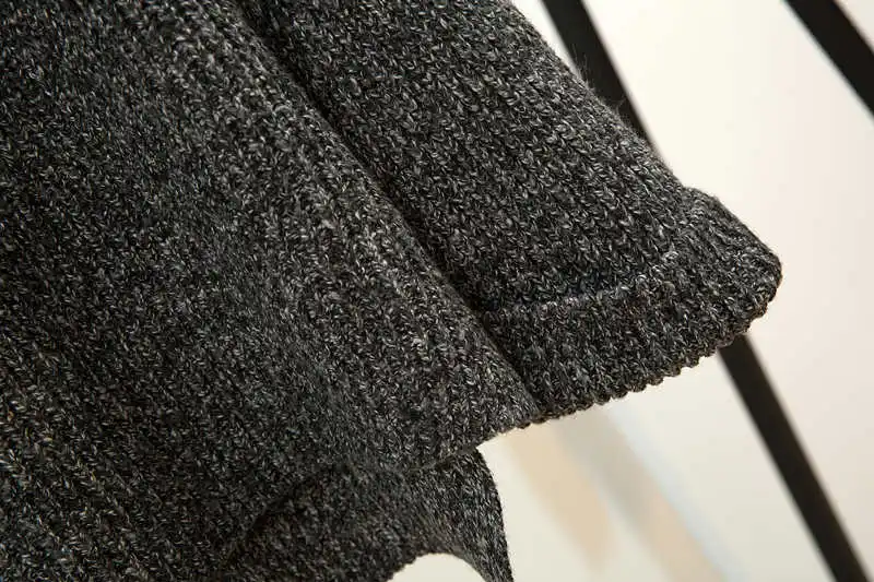 Зимний подиум для женщин Oufits вязаный комплект из двух предметов свободный длинный рукав водолазка джемпер пуловер свитер+ юбка комплект свитер