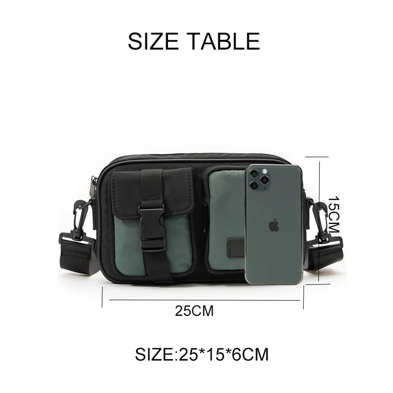 

Original Canvas Male Casual Messenger Bags for Men Design Crossbody Bag Pocket Portable Shoulder Bag Student Travel Pack Fashion