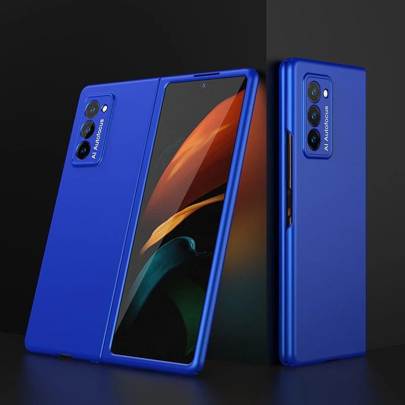 Ultra Thin Case For Samsung Galaxy Z Fold 3 2 5G Luxury Slim Hard PC Shell Cases for Galaxy Fold3 Front & Back Fold Full Cover