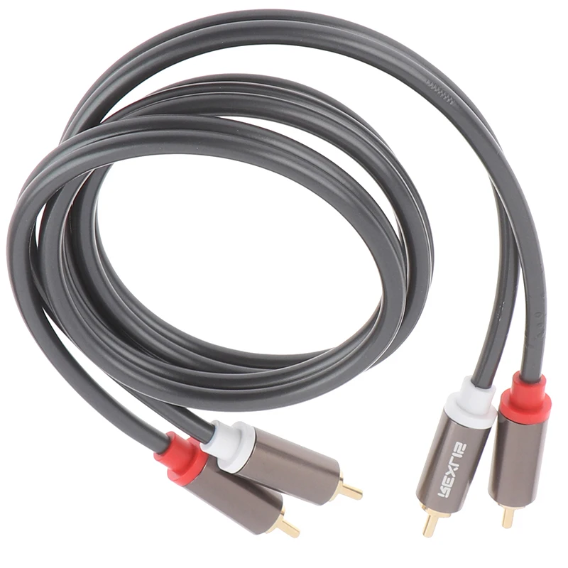 Коаксиальный аудиокабель 2 RCA на 3 5 Jack стерео 1 м для домашнего кинотеатра DVD ТВ