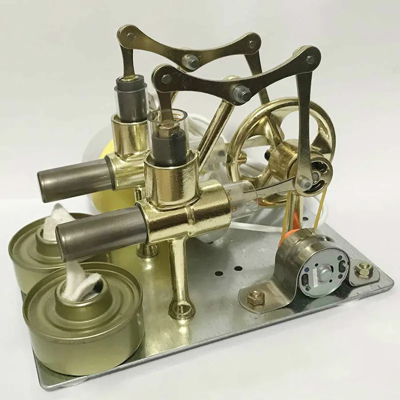 Balance Stirling Engine Miniature Model Steam Power Technical School Science Small Production Ming Experimental Toy |