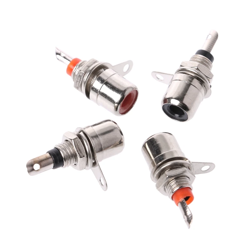 10 шт. Никель покрытием RCA шасси Панель крепление муфтовый стыковочный переводник