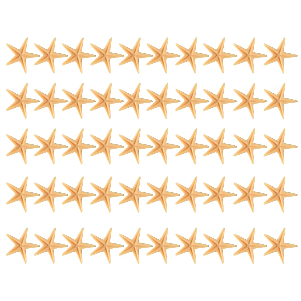 Starfish Beach Crafts Beautiful Pvc 50 Pcs Hand Picking Filling Garden Decoration Mini | Дом и сад