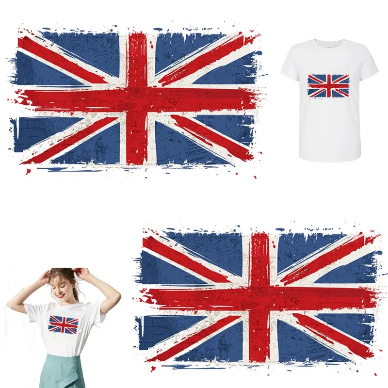 Аппликация с флагом бейдж наклейка помощью утюга для одежды лидер продаж