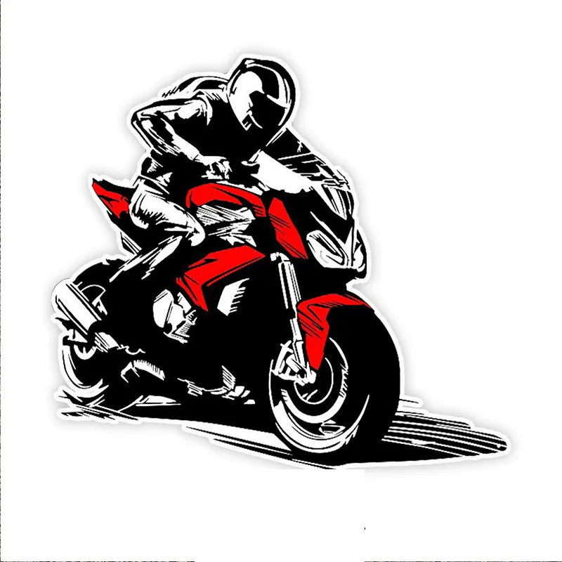 

Classic Design Motorcycle Race Biker Sticker Funny Stickers Styling Removable Decal and Decals Cover Scratches Bumper Kk17*15cm